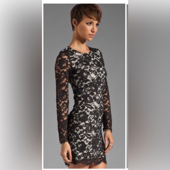 Theory! Elegant Beautiful Black lace theory dress dry cleaned!!! - Picture 2 of 9